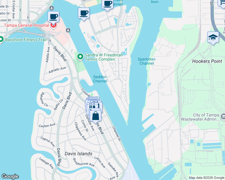 map of restaurants, bars, coffee shops, grocery stores, and more near 1127 Abbeys Way in Tampa