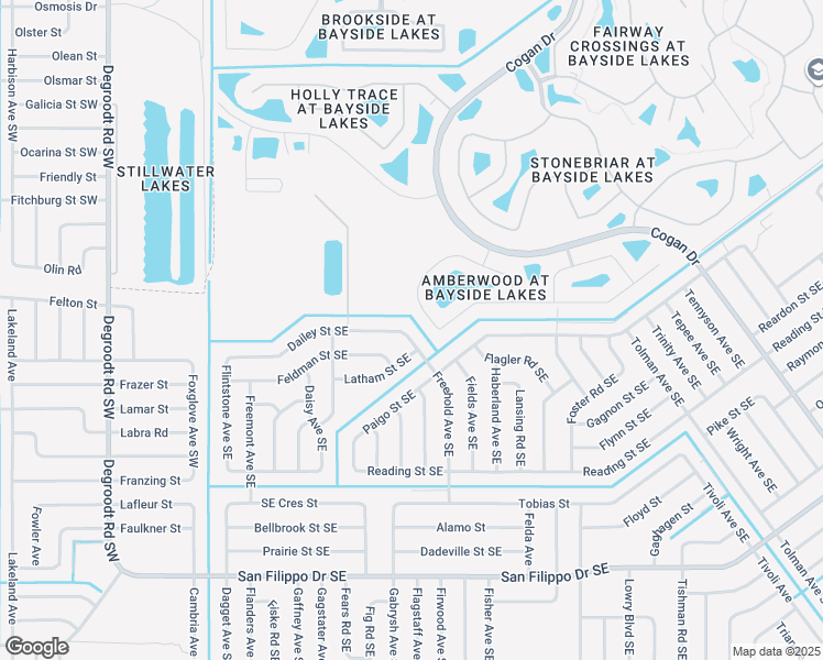 map of restaurants, bars, coffee shops, grocery stores, and more near 2605 Freehold Avenue Southeast in Palm Bay