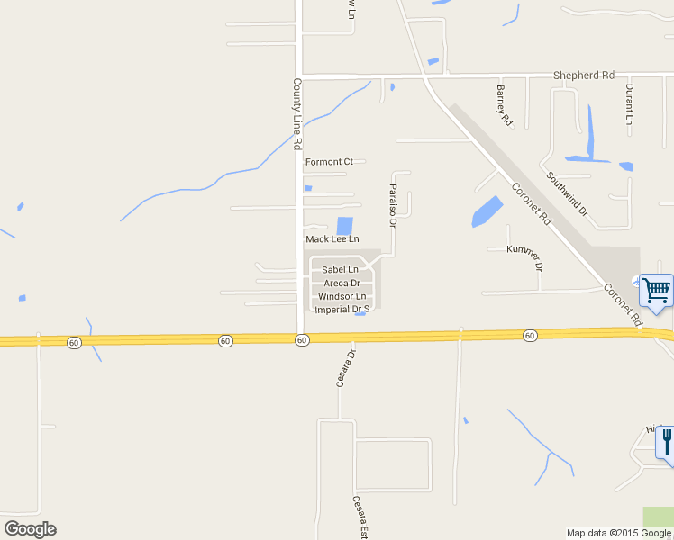 map of restaurants, bars, coffee shops, grocery stores, and more near 169 Sabel Lane in Mulberry