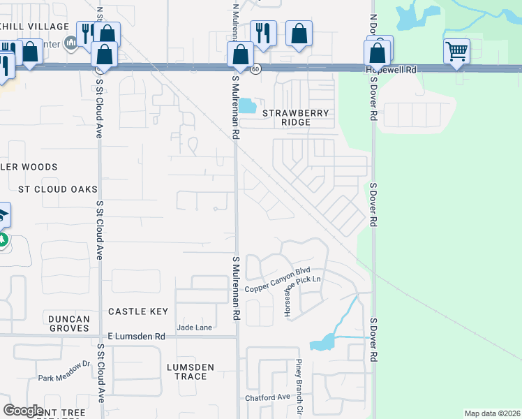 map of restaurants, bars, coffee shops, grocery stores, and more near 620 Cape Cod Circle in Valrico