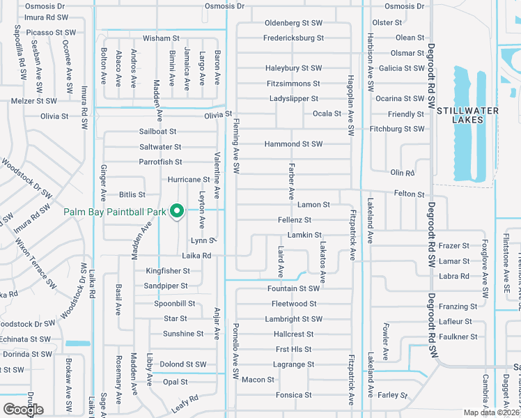 map of restaurants, bars, coffee shops, grocery stores, and more near 558 Lamon Street in Palm Bay