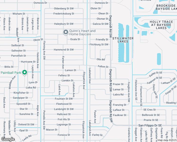 map of restaurants, bars, coffee shops, grocery stores, and more near 2687 Fitzpatrick Avenue in Palm Bay