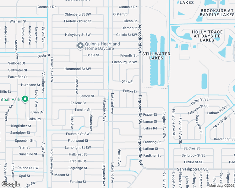 map of restaurants, bars, coffee shops, grocery stores, and more near 2656 Findlay Avenue in Palm Bay