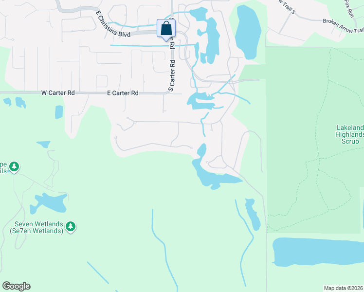 map of restaurants, bars, coffee shops, grocery stores, and more near 785 Whisper Woods Drive in Lakeland