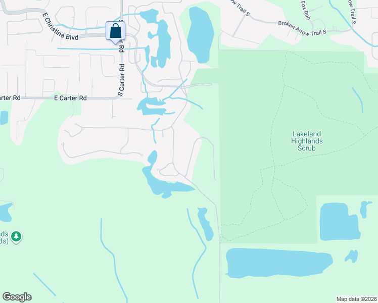map of restaurants, bars, coffee shops, grocery stores, and more near 1216 Vista Hills Drive in Lakeland
