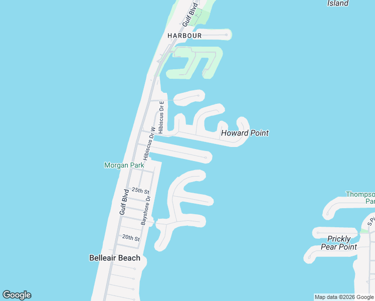 map of restaurants, bars, coffee shops, grocery stores, and more near 221 Howard Drive in Belleair Beach