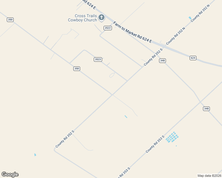 map of restaurants, bars, coffee shops, grocery stores, and more near 1009 County Road 350 in Orange Grove