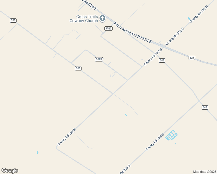 map of restaurants, bars, coffee shops, grocery stores, and more near 1009 County Road 350 in Orange Grove