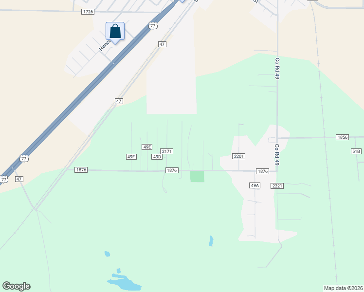 map of restaurants, bars, coffee shops, grocery stores, and more near 4623 County Road 2171 in Odem