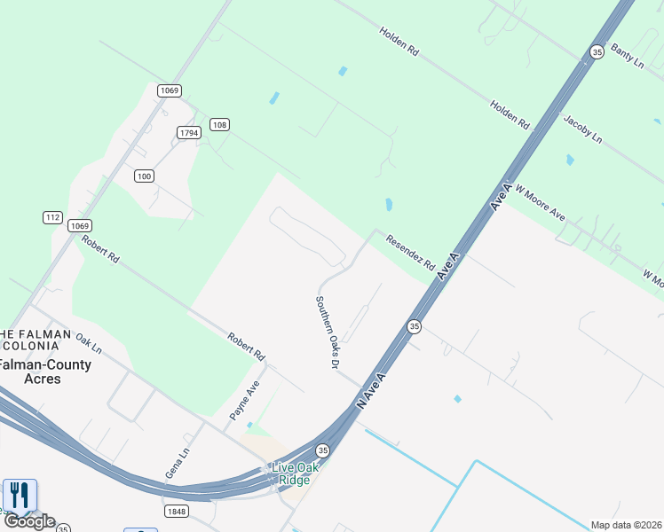 map of restaurants, bars, coffee shops, grocery stores, and more near 17 Gator Circle in Aransas Pass