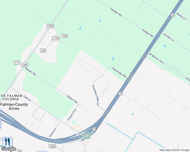 map of restaurants, bars, coffee shops, grocery stores, and more near 62 Gator Circle in Aransas Pass