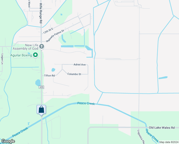 map of restaurants, bars, coffee shops, grocery stores, and more near 521 Adriel Avenue in Winter Haven