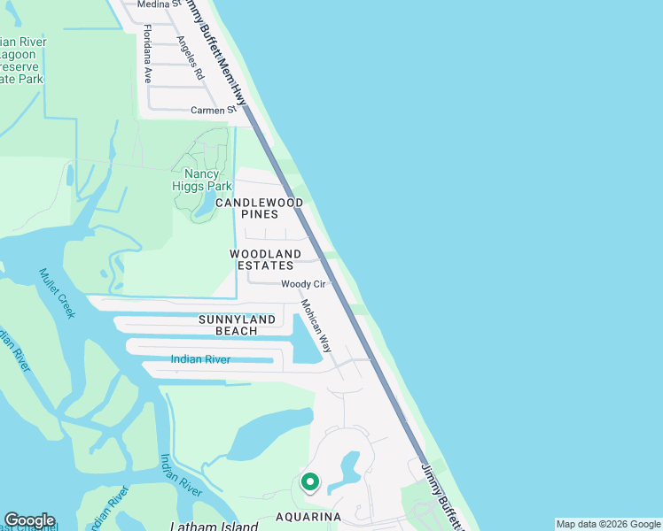 map of restaurants, bars, coffee shops, grocery stores, and more near 7135 Highway A1A in Melbourne Beach