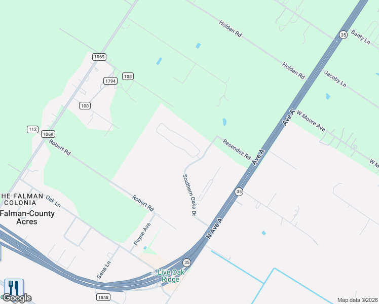 map of restaurants, bars, coffee shops, grocery stores, and more near 62 Gator Circle in Aransas Pass