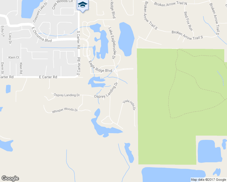 map of restaurants, bars, coffee shops, grocery stores, and more near 1275 Osprey Landing Drive in Lakeland