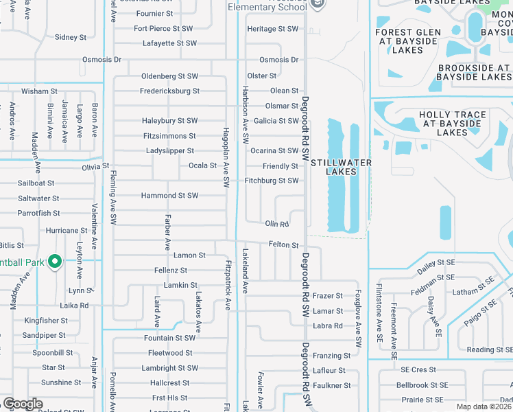 map of restaurants, bars, coffee shops, grocery stores, and more near 2562 Galiano Avenue in Palm Bay
