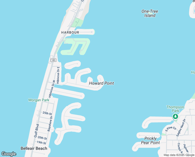 map of restaurants, bars, coffee shops, grocery stores, and more near 619 Belle Isle Avenue in Belleair Beach