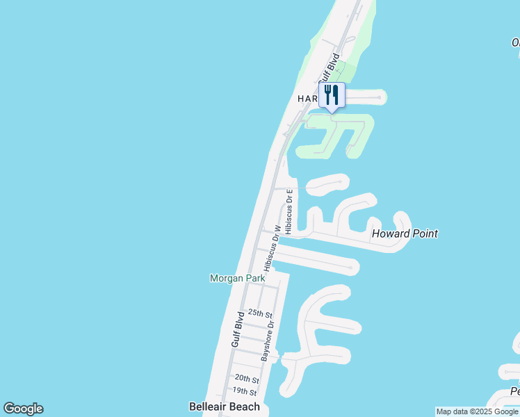 map of restaurants, bars, coffee shops, grocery stores, and more near 3321 County Road 699 in Belleair Beach