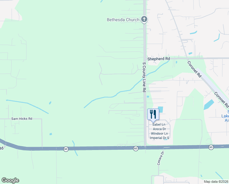 map of restaurants, bars, coffee shops, grocery stores, and more near 3921 Shady Meadow Drive in Plant City