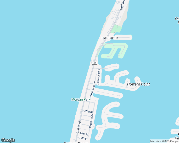 map of restaurants, bars, coffee shops, grocery stores, and more near 3400 Gulf Boulevard in Belleair Beach