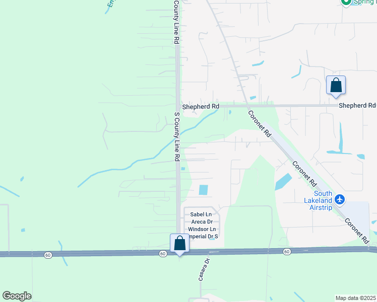 map of restaurants, bars, coffee shops, grocery stores, and more near 5385 Formont Court in Mulberry