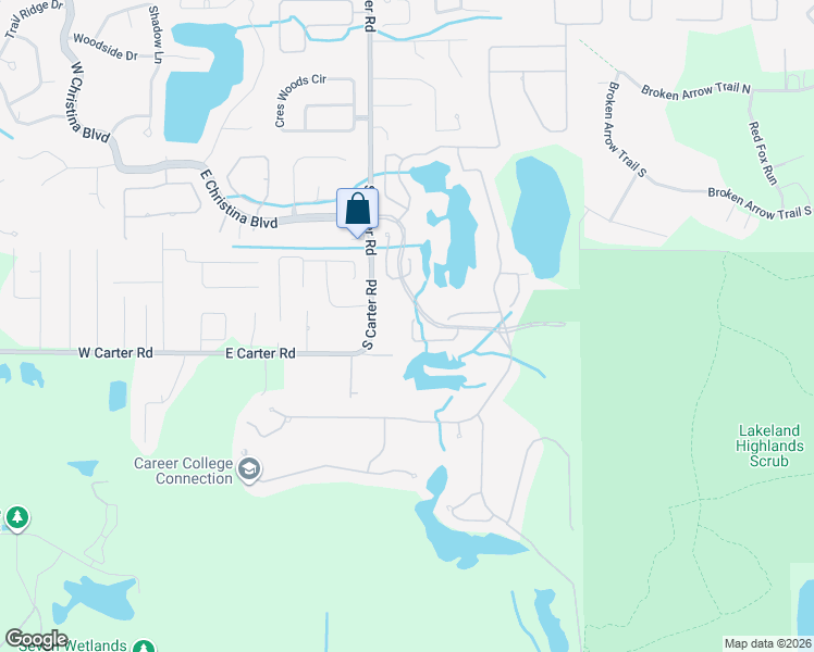 map of restaurants, bars, coffee shops, grocery stores, and more near 1004 Clearpointe Way in Lakeland