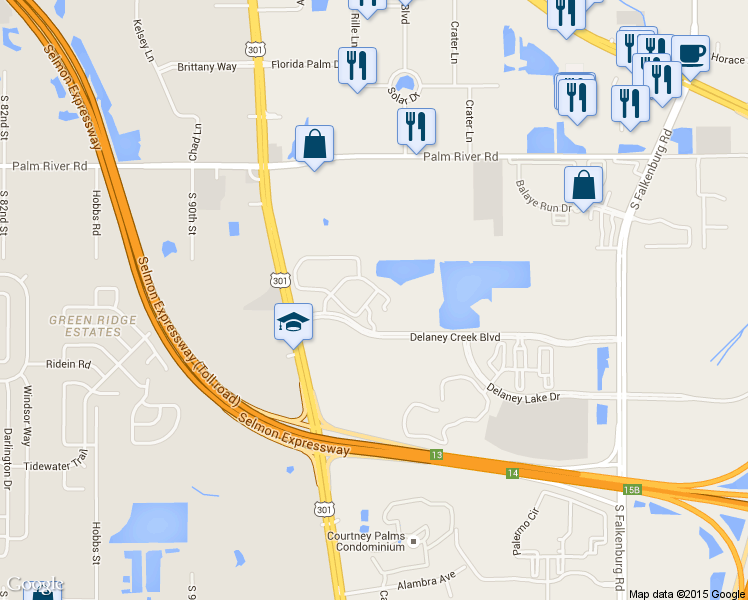map of restaurants, bars, coffee shops, grocery stores, and more near 1207 High Hammock Drive in Tampa