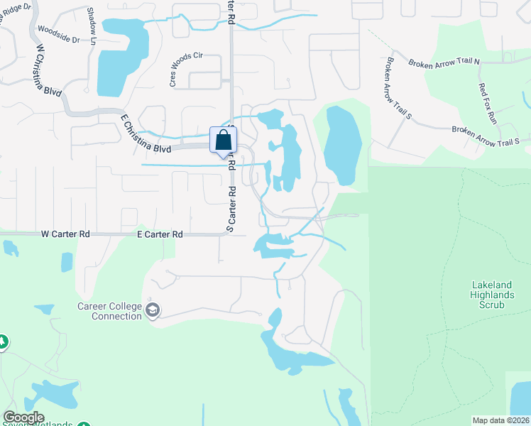 map of restaurants, bars, coffee shops, grocery stores, and more near 1004 Clearpointe Way in Lakeland
