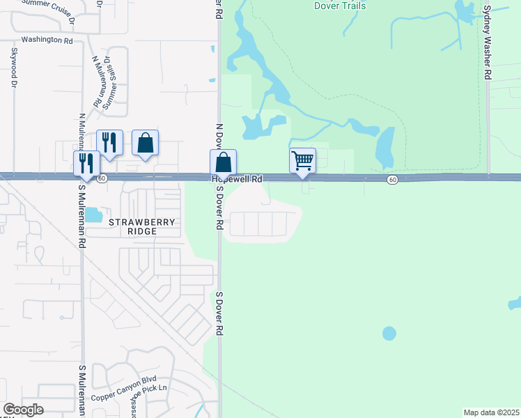 map of restaurants, bars, coffee shops, grocery stores, and more near 3820 Kearsney Abbey Circle in Dover