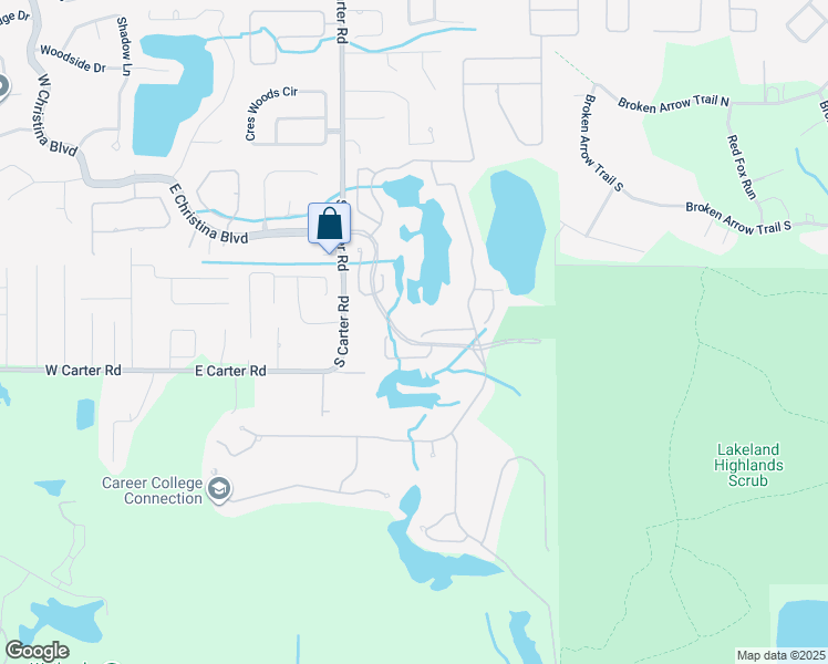 map of restaurants, bars, coffee shops, grocery stores, and more near 1010 Viewpoint Way in Lakeland