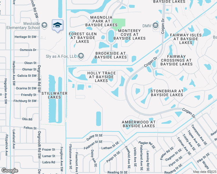 map of restaurants, bars, coffee shops, grocery stores, and more near 284 Abernathy Circle in Palm Bay