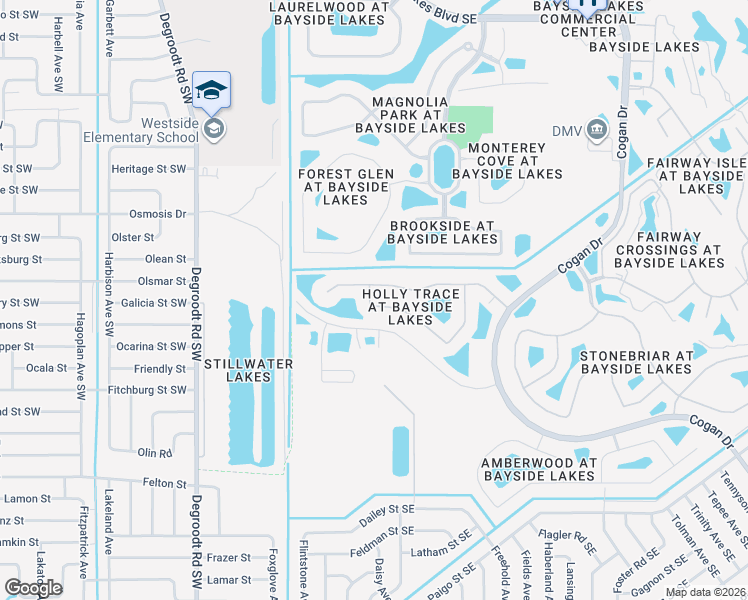 map of restaurants, bars, coffee shops, grocery stores, and more near 219 Abernathy Circle in Palm Bay