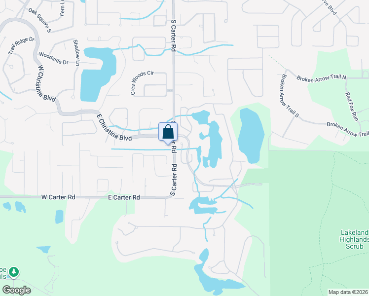 map of restaurants, bars, coffee shops, grocery stores, and more near 7009 Cascade Court in Lakeland
