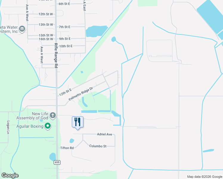 map of restaurants, bars, coffee shops, grocery stores, and more near 345 Ridgeview East in Winter Haven