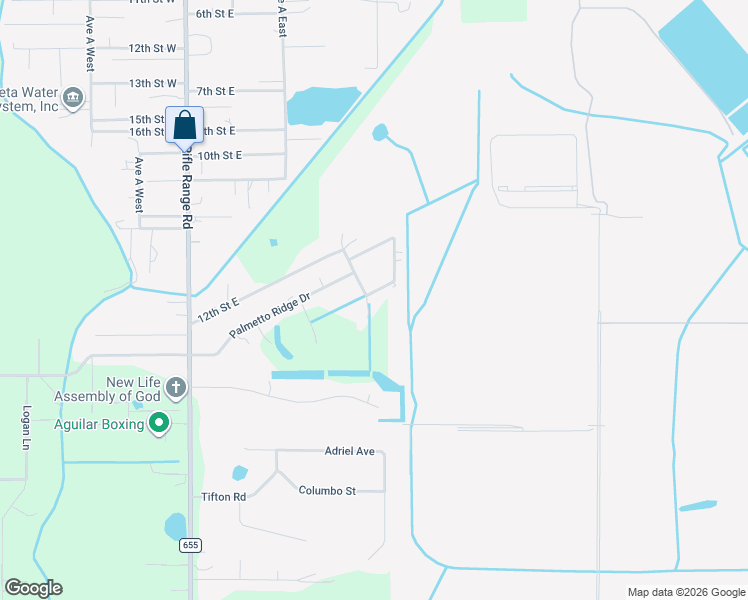 map of restaurants, bars, coffee shops, grocery stores, and more near 345 Ridgeview East in Winter Haven