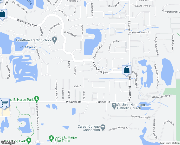 map of restaurants, bars, coffee shops, grocery stores, and more near 161 Shannon Oaks Drive in Lakeland