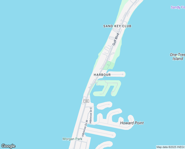 map of restaurants, bars, coffee shops, grocery stores, and more near 1586 Gulf Boulevard in Clearwater