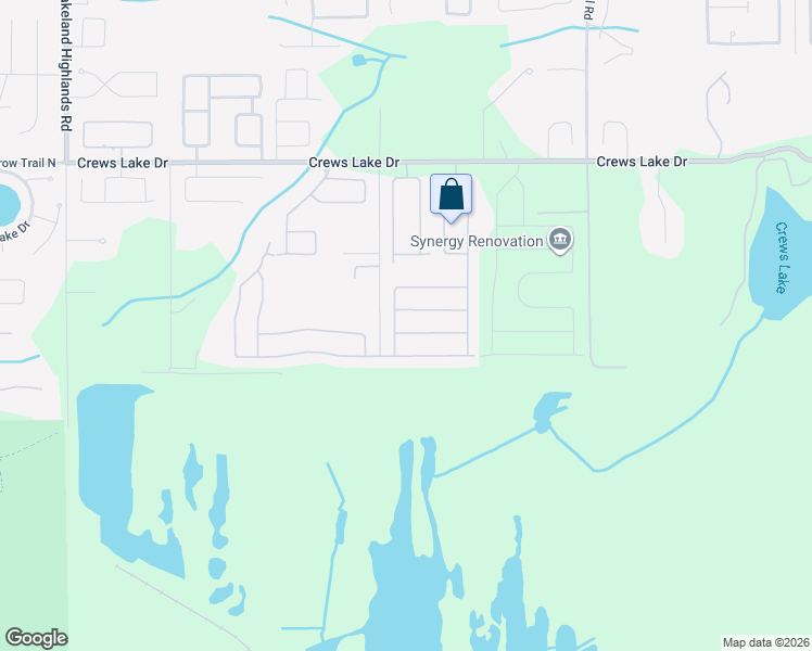 map of restaurants, bars, coffee shops, grocery stores, and more near 2812 Whitney Street in Lakeland