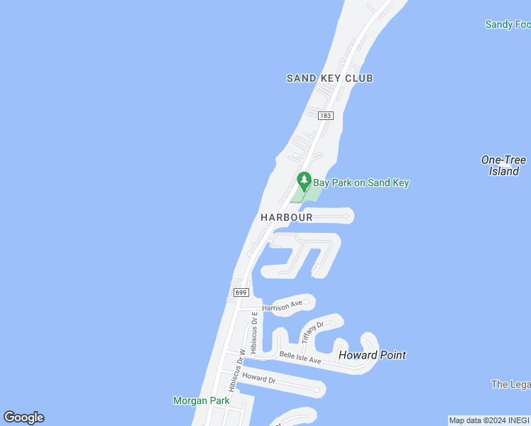 map of restaurants, bars, coffee shops, grocery stores, and more near 1586 Gulf Boulevard in Clearwater