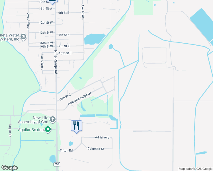 map of restaurants, bars, coffee shops, grocery stores, and more near 316 Ridgeview East in Winter Haven