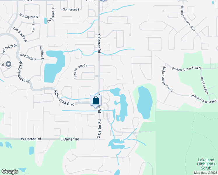map of restaurants, bars, coffee shops, grocery stores, and more near 6928 Eagle Ridge Boulevard in Lakeland