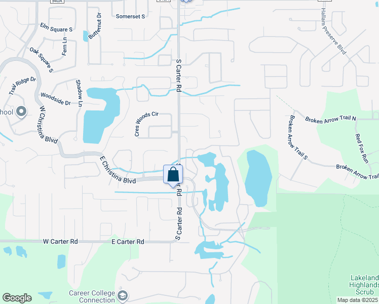 map of restaurants, bars, coffee shops, grocery stores, and more near 6810 Eagle Ridge Loop in Lakeland