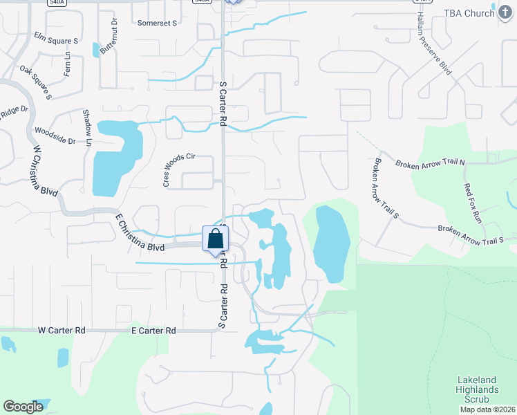 map of restaurants, bars, coffee shops, grocery stores, and more near 6915 Eagle Ridge Loop in Lakeland
