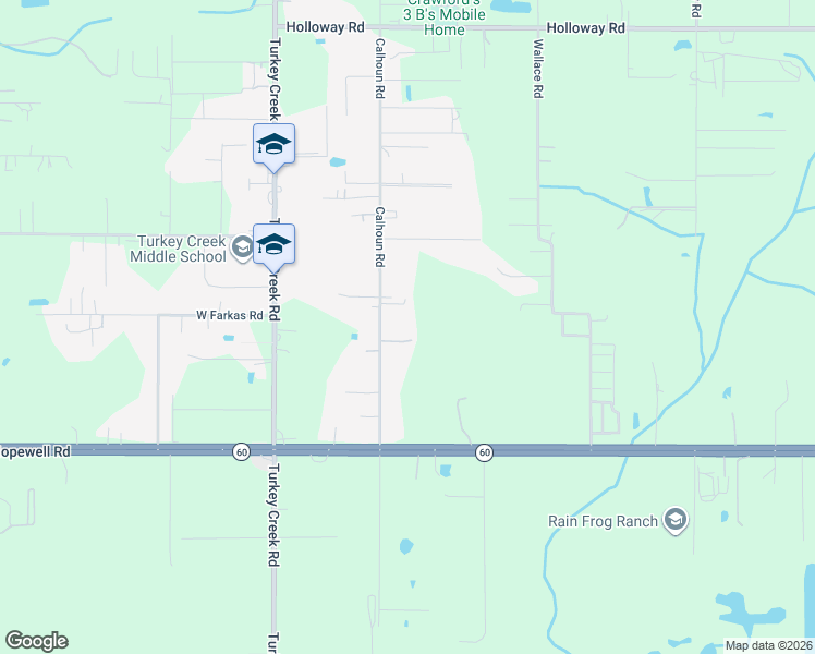 map of restaurants, bars, coffee shops, grocery stores, and more near 5106 Calhoun Road in Plant City