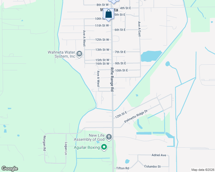 map of restaurants, bars, coffee shops, grocery stores, and more near 104 17th Street West in Wahneta