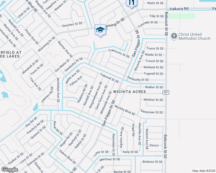 map of restaurants, bars, coffee shops, grocery stores, and more near 2126 Whiteside Avenue Southeast in Palm Bay