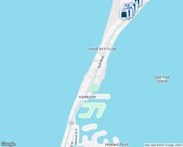 map of restaurants, bars, coffee shops, grocery stores, and more near in Clearwater