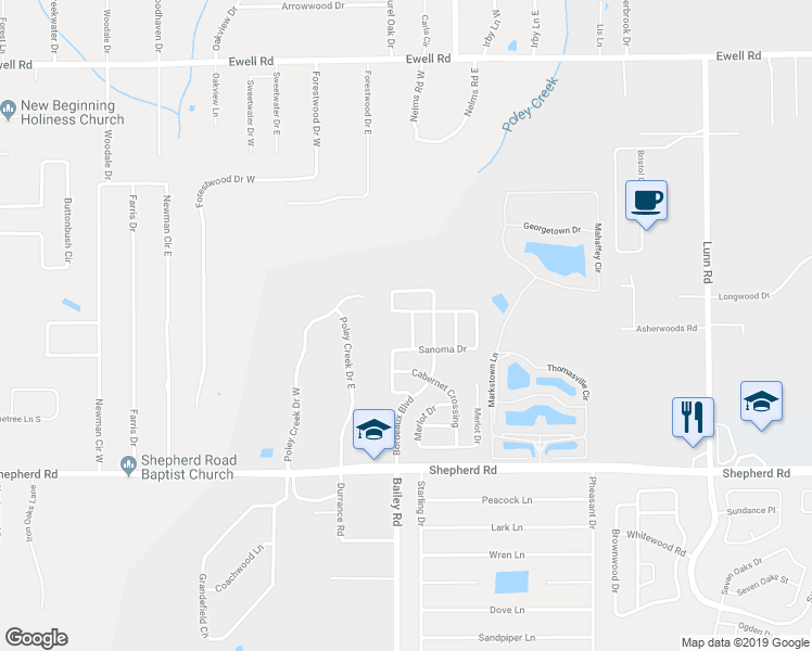 map of restaurants, bars, coffee shops, grocery stores, and more near 6675 Chianti Avenue in Lakeland