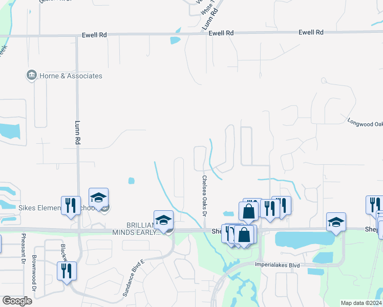 map of restaurants, bars, coffee shops, grocery stores, and more near 6385 Torrington Circle in Lakeland
