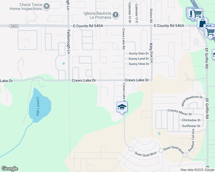 map of restaurants, bars, coffee shops, grocery stores, and more near 3926 Lime Tree Lane in Lakeland